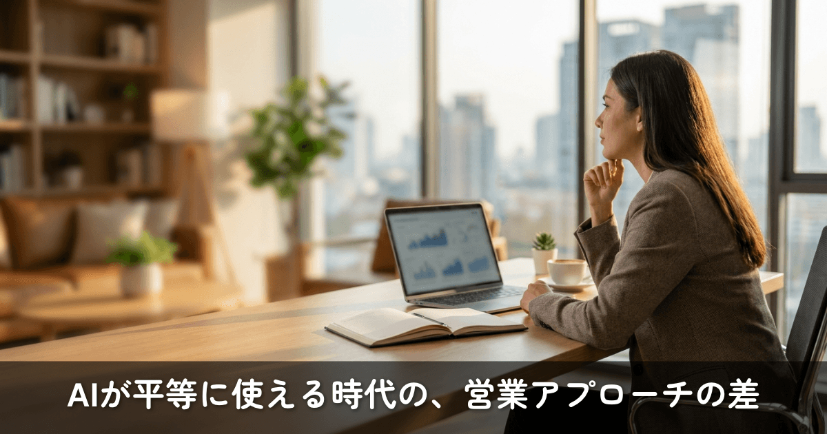 AIが平等に使える時代の、本当の差