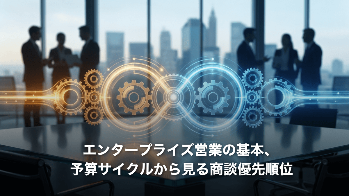 エンタープライズ営業で成約率UP｜予算サイクルから見る商談優先順位の付け方