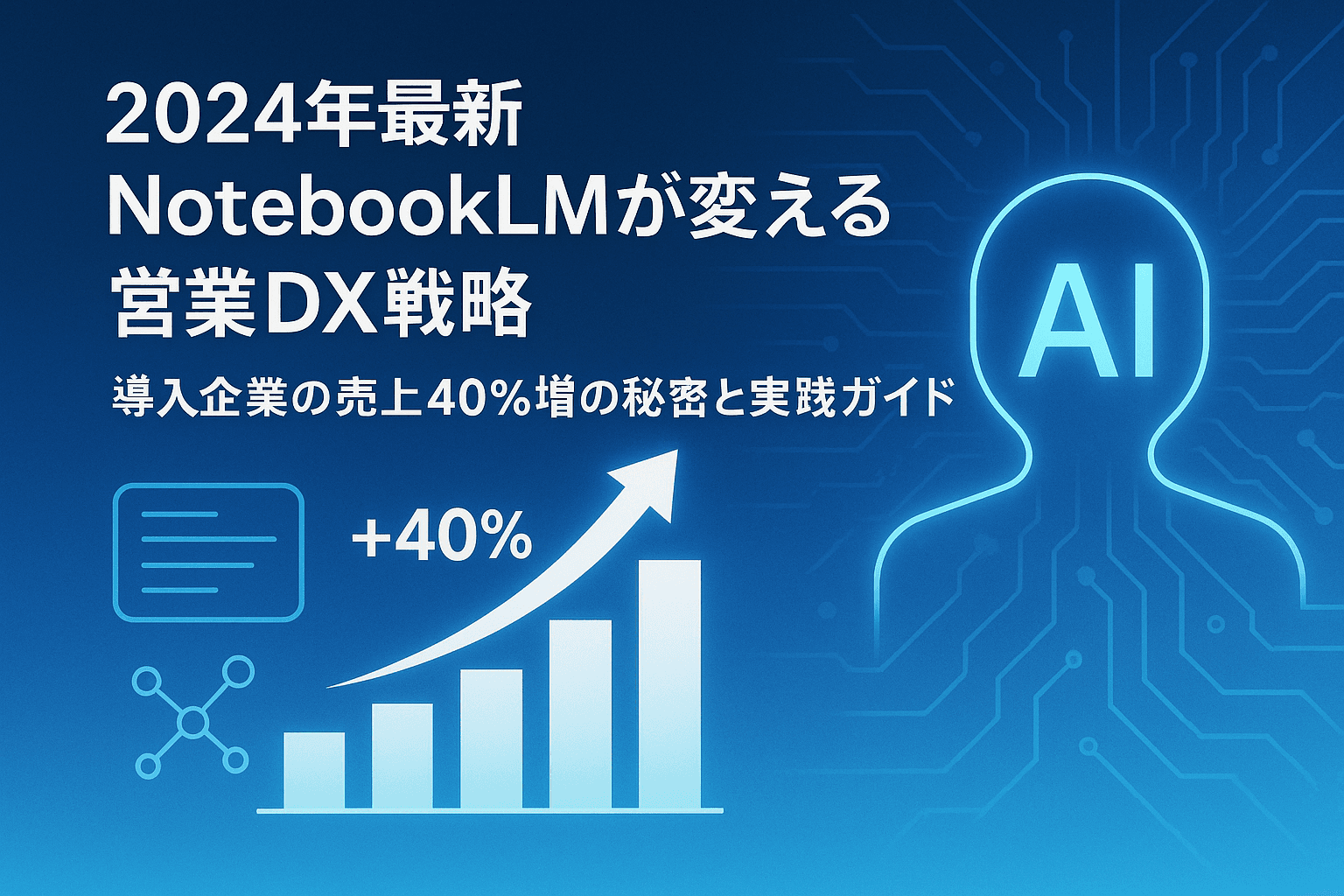 【2024年最新】NotebookLMが変える営業DX戦略 – 導入企業の売上40%増の秘密と実践ガイド
