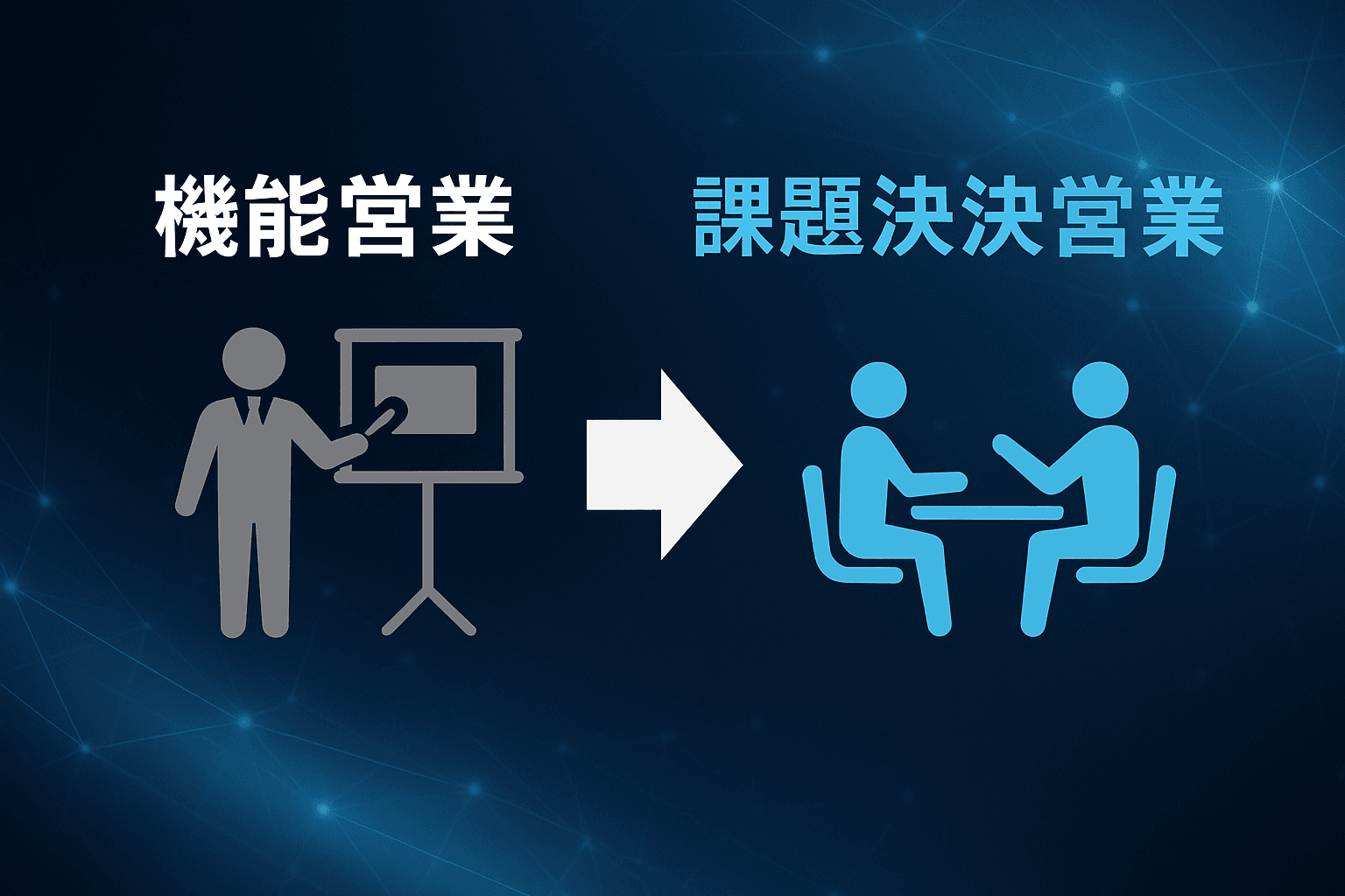 B2B営業の新規開拓を成功させる秘訣:「機能売り」から「課題解決型営業」への転換